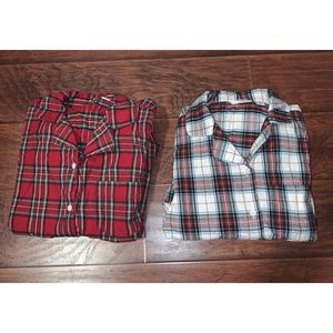 L.L. Bean Plaid Pajama Set Bundle